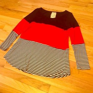 Solid Red with Stripe and lace!